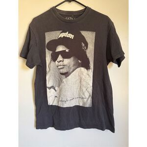 Easy E Straight outta Compton black graphic band tee sz M 2013 distressed 90’s h